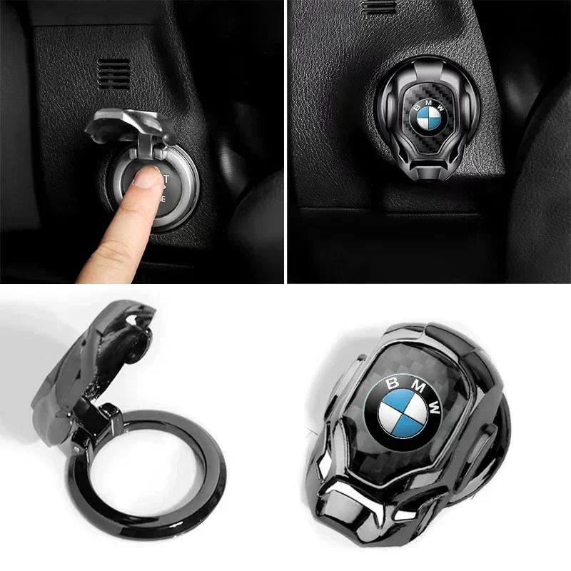Для BMW 1 шт. Новая декоративная защитная накладка на кнопку запуска двигателя одним нажатием для BMW X3 X5 X6 X7 E30 E38 E39 E46 E60 E61 E90 E91 E92