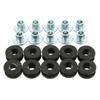 Black Cowling Pieces Motorcycle Rubber Grommets M6 Grommets Pressure Relief Cushion Fairing Bolt