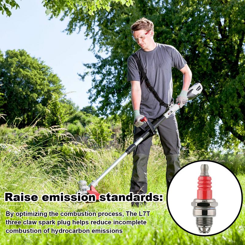L7T свеча зажигания Высокопроизводительная свеча зажигания для бензопилы Аксессуары для садовой техники Замена свечи зажигания для воздуходувки Триммера Триммера