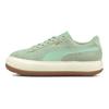 Puma Замшевые кроссовки Mayu на толстой подошве, низкие, женские кроссовки, ледяно-зеленые 380686-07
