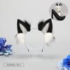 Cute Plush Wolf Ear Headband Cosplay Anime Party Accessory Unisex Soft Hairband