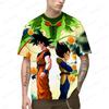 Аниме Мужская Уличная Одежда Футболка Dragon ball Гоку Супер Сайян Одежда Топы Детские Рубашки в Стиле Харадзюку Тренд 2024