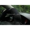 Steering Wheel Cover -Odorless, Cooler Hands in Summer, Warmer Hands in Winter (Black)