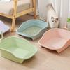 INS Style Open Cat Litter Basin Large Fully Breathable Cat Toilet with Raised Bottom To Prevent Splashing Cat Excrement Basin