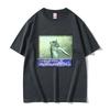 Streetwear Change Da World Крыса Мем Принт Хлопковая Футболка 2026 Лето Спортивная Повседневная Дышащая Унисекс Большой Размер Топы Y2k