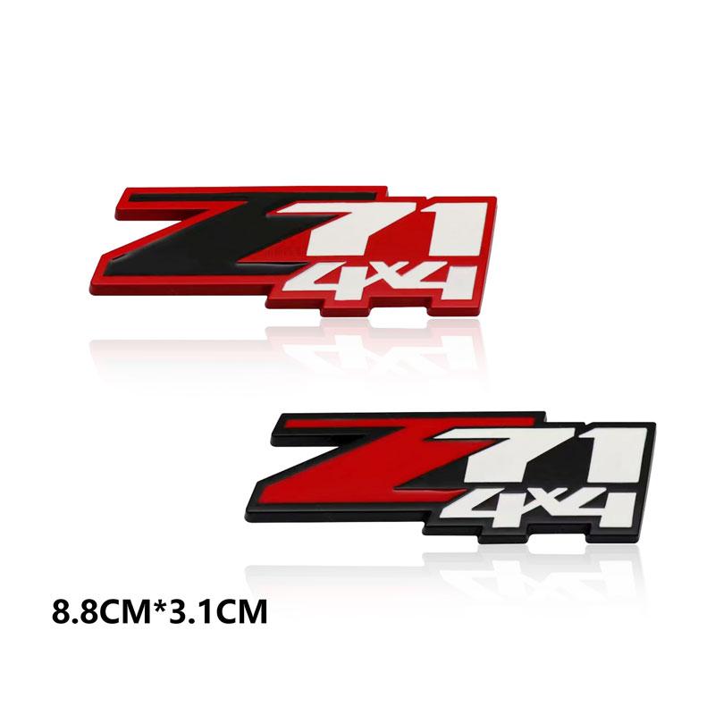 3D металлический значок Z71 4 * 4 на переднюю решетку радиатора автомобиля для траверса автомобиля TAHOE COLORADO, наклейка с логотипом на багажник автомобиля