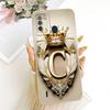 For ITEL S16 Case Cover Luxury A-Z Letters Fashion Crown 2D Painted Silicone Bumper For ITEL Vision 1 Pro Phone Casing