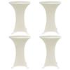 VidaXL Elastic Table Covers Ø 70 Cm Cream 4 Pcs