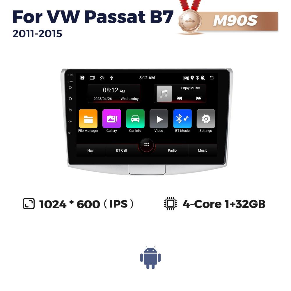 Navifly GPS Android All In One Car Radio для Volkswagen VW Passat B6 B7 CC Magotan 2011-2015 Мультимедийный проигрыватель 2 Din Головное устройство