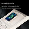 Xiaomi YU7 Нескользящая беспроводная зарядка, силиконовая подставка и органайзер в центральную консоль с подстаканником