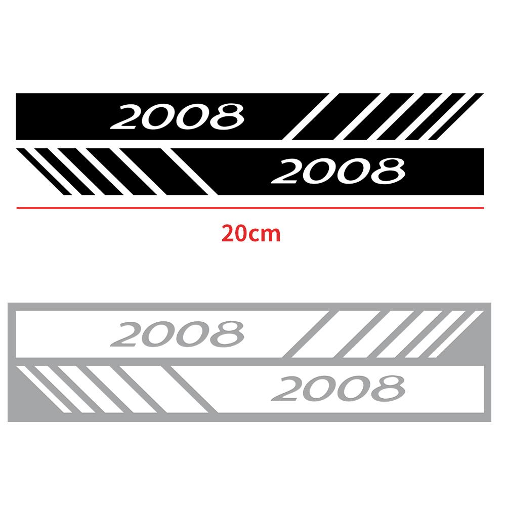 Car Rearview Mirror Waterproof Reflective PVC DIY Decortion Stickers For Peugeot 3008 5008 208 407 406 4008 206 308 307 301 207