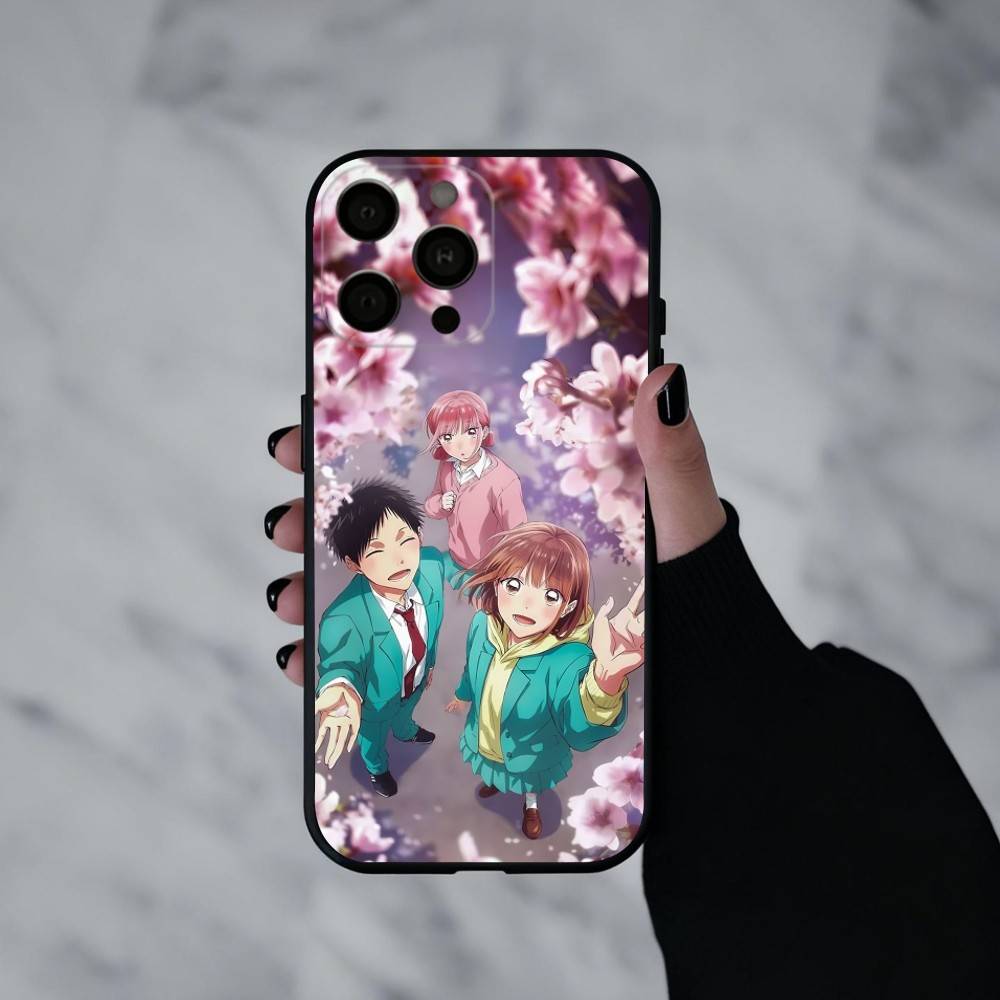 Молодежный манга чехол для телефона B-Blue Box для iPhone 17pro,16,15,14,13,12,11 Plus,Pro Max,XS,Мягкий силиконовый черный чехол