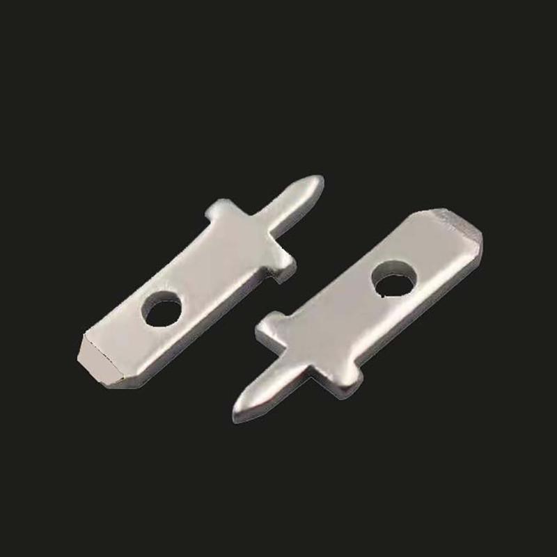 50 шт. Вставки 2,8 Штекер Пружинный клеммник Лепесток для пайки на плату Толщина 0,8 мм Один лепесток ,Лист для пайки на плату