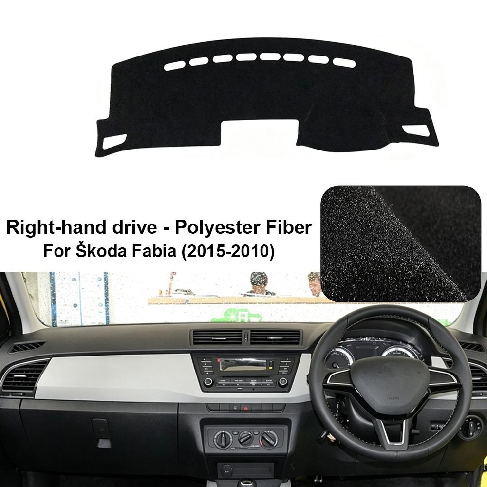 Car Dashboard Cover Pad For Skoda Fabia 2015-2020 Sunshade Protector Anti-UV Dash Mats Non-slip Pads Interior