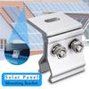 Stainless Steel Solar Panel 1pc 4pcs Anodizing Fixing Clamp
