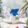 Праздничные свечи-снеговики для украшения рождественской вечеринки