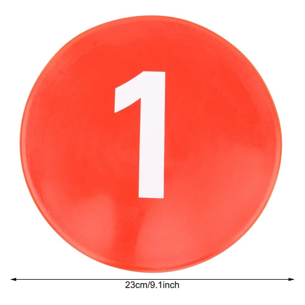 11PCS Round Flat Training Discs TPE Field Markers Professional Marker Set Classroom Games