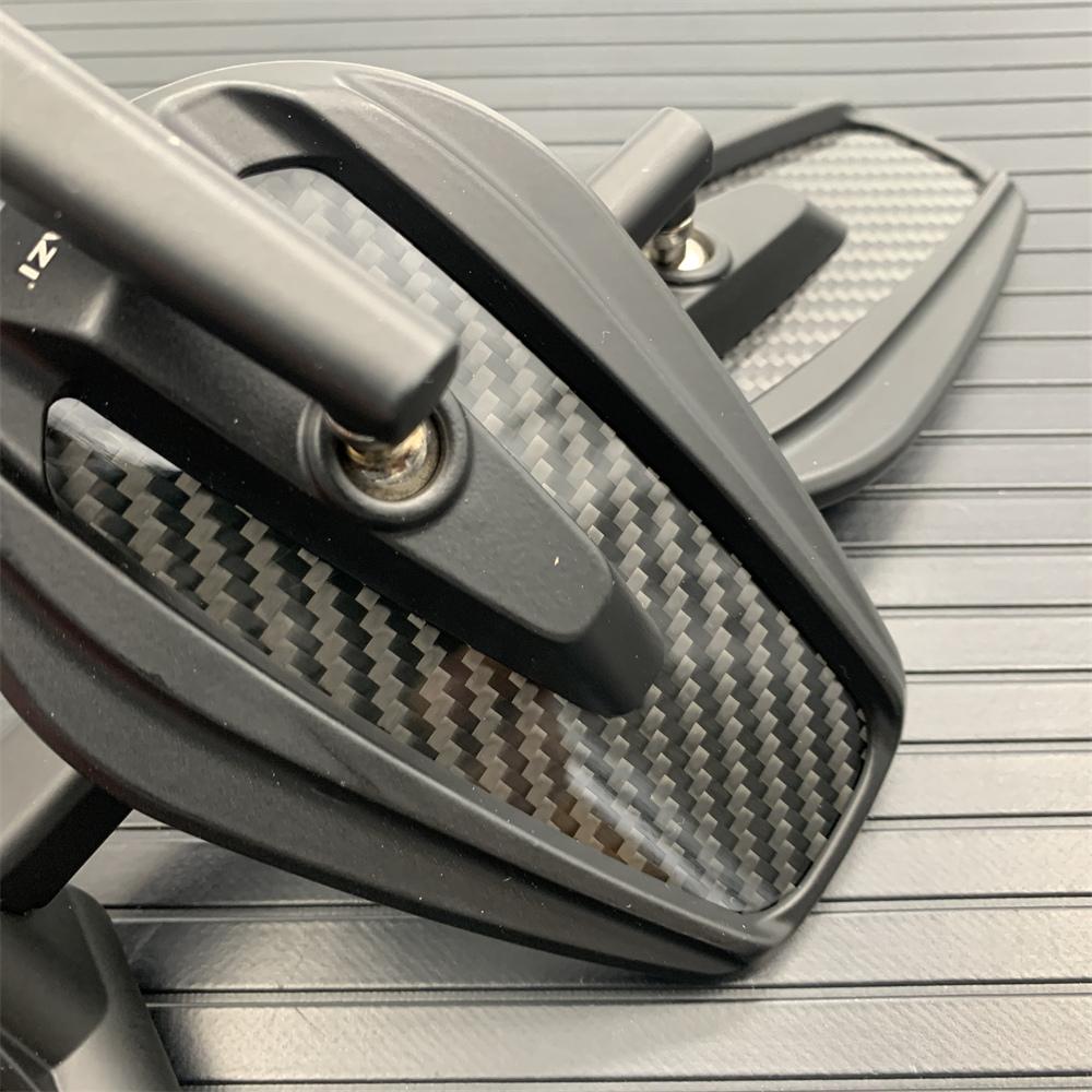 Для мотоцикла Ducati Scrambler Diavel/Carbon/XDiavel/S MONSTER, зеркало заднего вида из настоящего углеродного волокна, реверсивное