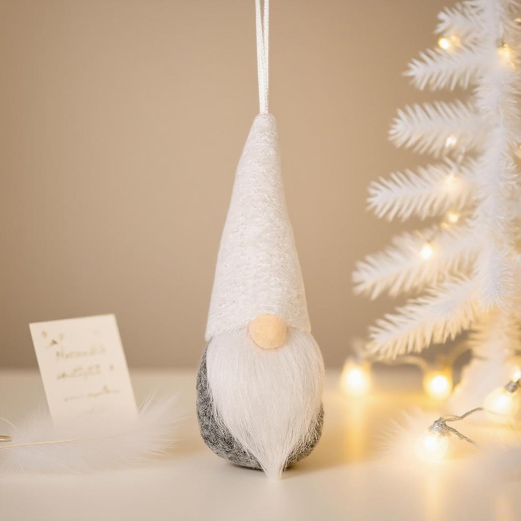 Mingguan Colorful Knitted Gnome Ornaments - Faceless Old Man Christmas Decorations