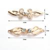 1Pair Jewelry Fashion Crystal Pin Gifts Accessories Cute Rhinestone Buttons Collar Alloy Buckle Shawl Cardigan Clips Mini Retro