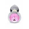 Plug anal - Booty Sparks - Large - Verre - Rose - Gemme décorative