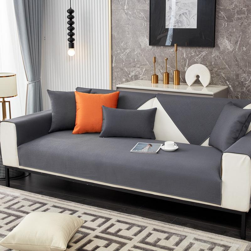 Waterproof Sofa Cushion Urine Insulation Anti-Scratching Four Seasons Universal Non-Stick Wool Sofa Cover Towel Faux Leather Spring and Autumn