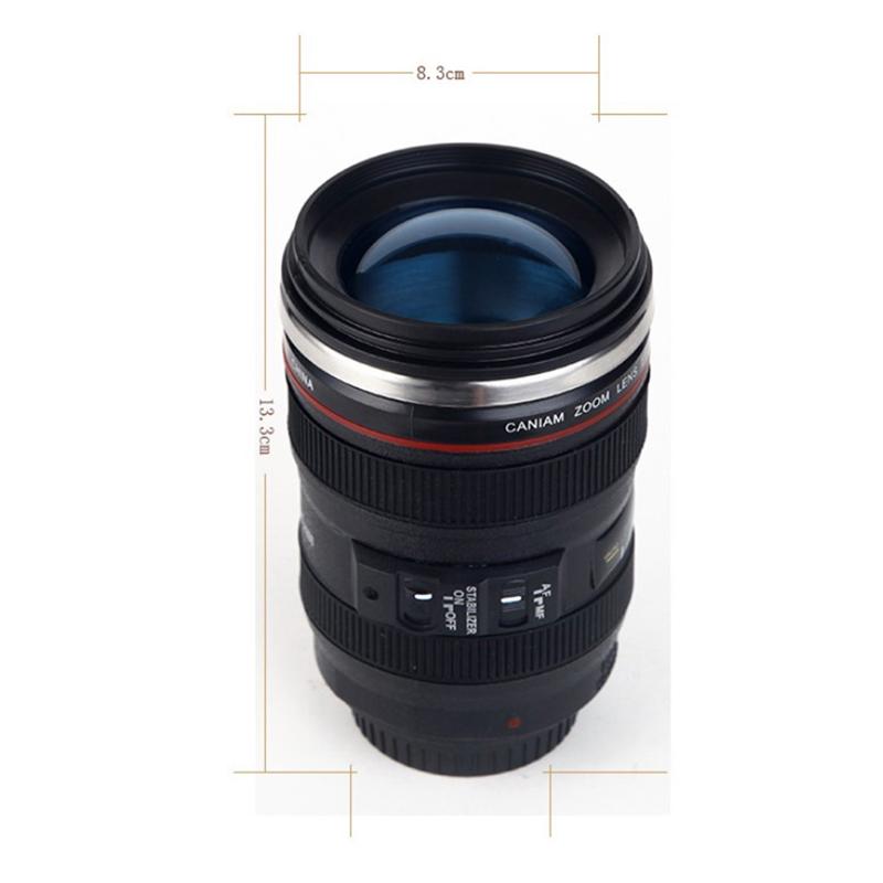 Камера из нержавеющей стали Ef24-105 мм, кофейная линза, кружка, кружки, подарочные кофейные чашки Canecas