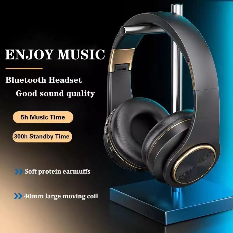 Беспроводные наушники с оголовьем Bluetooth 5.3 Hi-Fi Стерео Низкая задержка Гарнитура с шумоподавлением Игровые наушники с микрофоном ENC 4