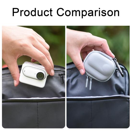 Портативная сумка для хранения, твердый чехол, мини-кейс для хранения, застежка-молния, ударопрочный, ударопрочный чехол для переноски Insta360 GO 3/3S