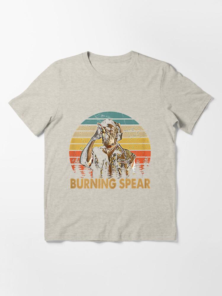 Burning Spear Retro Burning Art Spear Music Jamaican Singers Essential T-Shirt