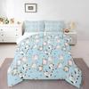 Erosebridal Love Comforter Set Queen Black and White Bedding for Kids Boys Girls Cute Heart Shaped Valentine Day Down Comforter Kawaii Carto