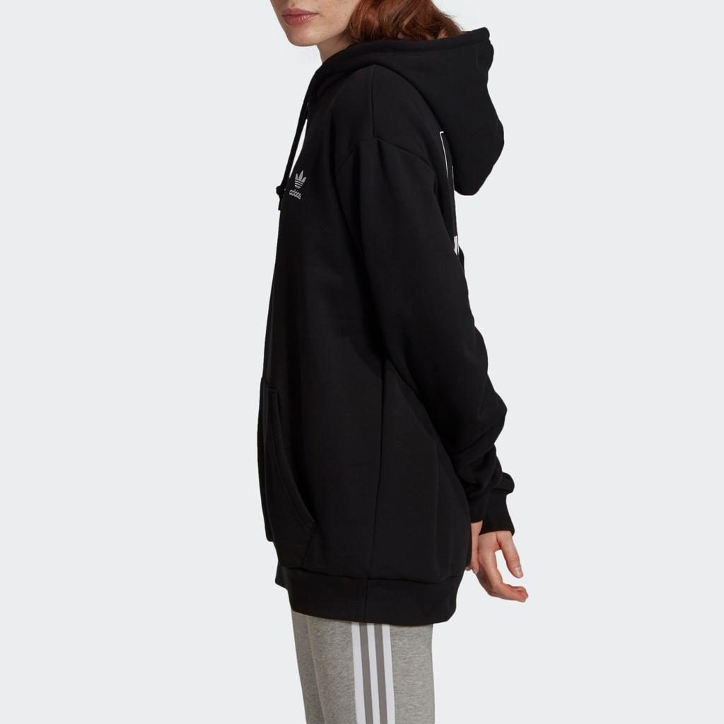 adidas Толстовка Originals Valentines Series с принтом логотипа на спине, мужские топы, черный GK7164