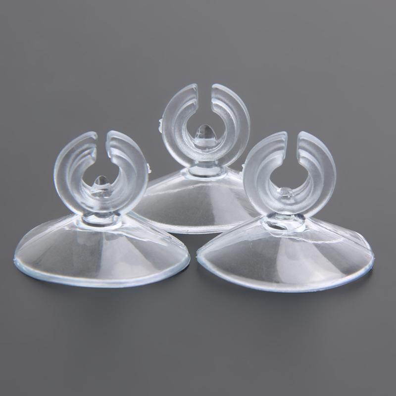 10pcs Aquarium Sucker Suction Cup for 4 6mm Air Line Pipe Tube Wire Holder Clear Sucker for Glass 2.5*2cm