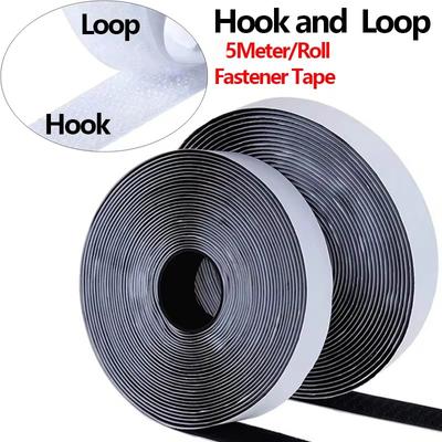 5M/Roll Hook and Loop застежка лента с сильным клеем нейлоновая ткань крючки-петли полоски липкая волшебная лента для поделок своими руками