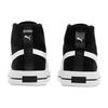 PUMA Ever Mid Unisex Mid Skate Shoes Black White 385847-02
