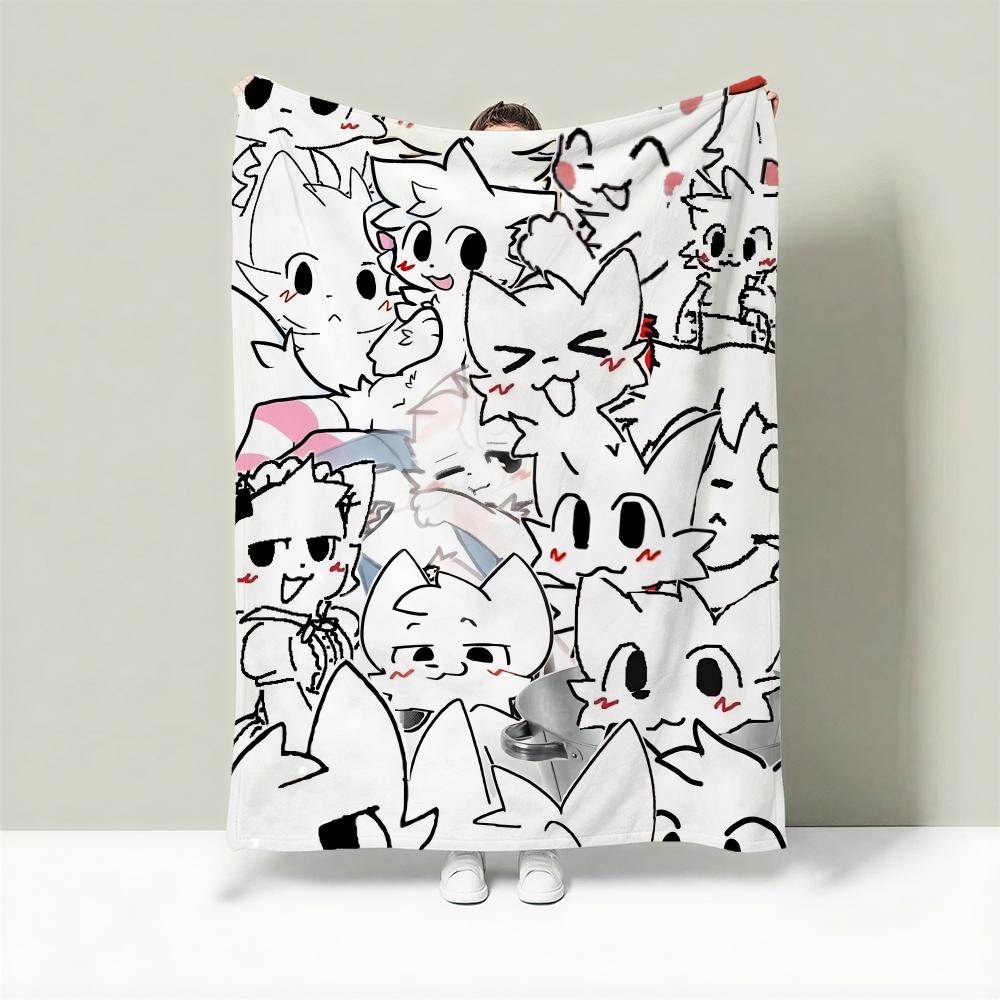 Character B-Boykisser Throw Lightweight 240g Flannel Blanket Soft Skin-friendly for Summer Cooling