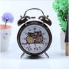 Креативные часы-подарок в европейском стиле, 4-дюймовый металлический распылитель, светящийся будильник в виде совы