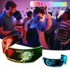 LED Rave Glasses Space Sunglasses 7 Colors Flashing Comfortable Fit Ultralight Multi-color