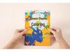 Книжка-раскраска «Динозавры и машины» для детей 3-6 лет