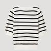 [She S miSS] Square Neck Stripe Knit SSkpop22240 Cr