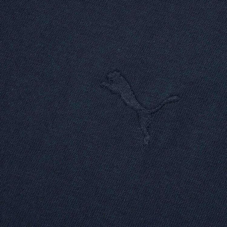 Puma Primeess Ss25 Расслабленный Морской Повседневный Футболка с Круглым Вырезом Однотонная с Коротким Рукавом Унисекс Топы Темно-Синий 632978-14