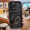 Прекрасный 3D чехол-держатель для карточек Love Heart для iPhone 15 14 13 12 11 16 Pro Max XR XS 7 8 Plus, противоударный мягкий чехол Candy