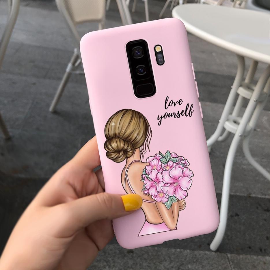 For Samsung Galaxy S9 S9+ Case Pretty Cartoon Girls Cover Soft Silicone Phone Cases For Samsung Galaxy S9 Plus S 9 Fundas Bumper