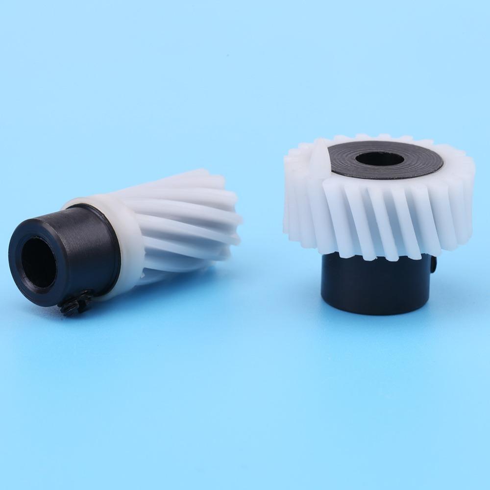 2pcs Plastic Sewing Machine Parts 2Pcs Kit Hook Drive Gear Feed Dog Drive Sewing Machine Repair