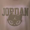 Women's Jordan T Shirts Women's Light Mocha Gray Brown Crew Neck Moderate