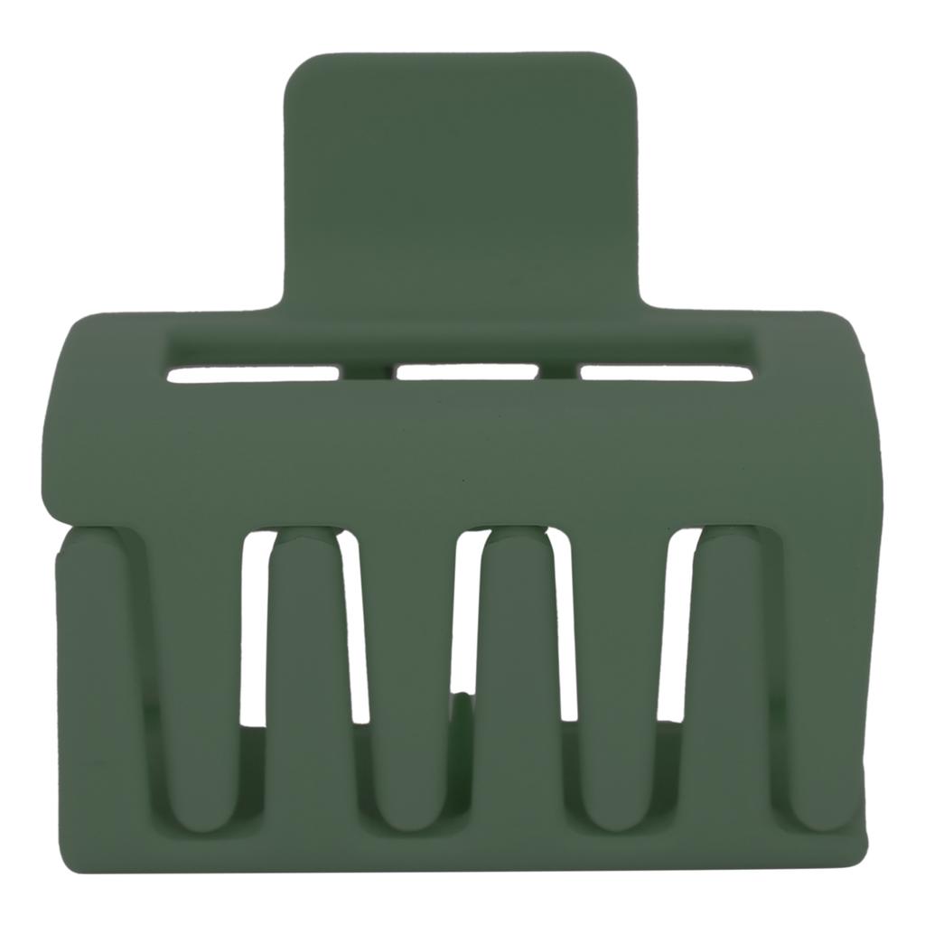 Rectangle Thick Hair Clamp Square Plastic Hair Claw Clips Hair Styling Jaw Clips for Girls WomenArmy Green