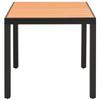VidaXL Garden Table Brown 80 X 80 X 74 Cm Aluminium and WPC