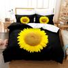 3D Digital Printing Bedding Four-Piece Set Three-Piece Set Sunflower Bed Sheet Quilt Pillow