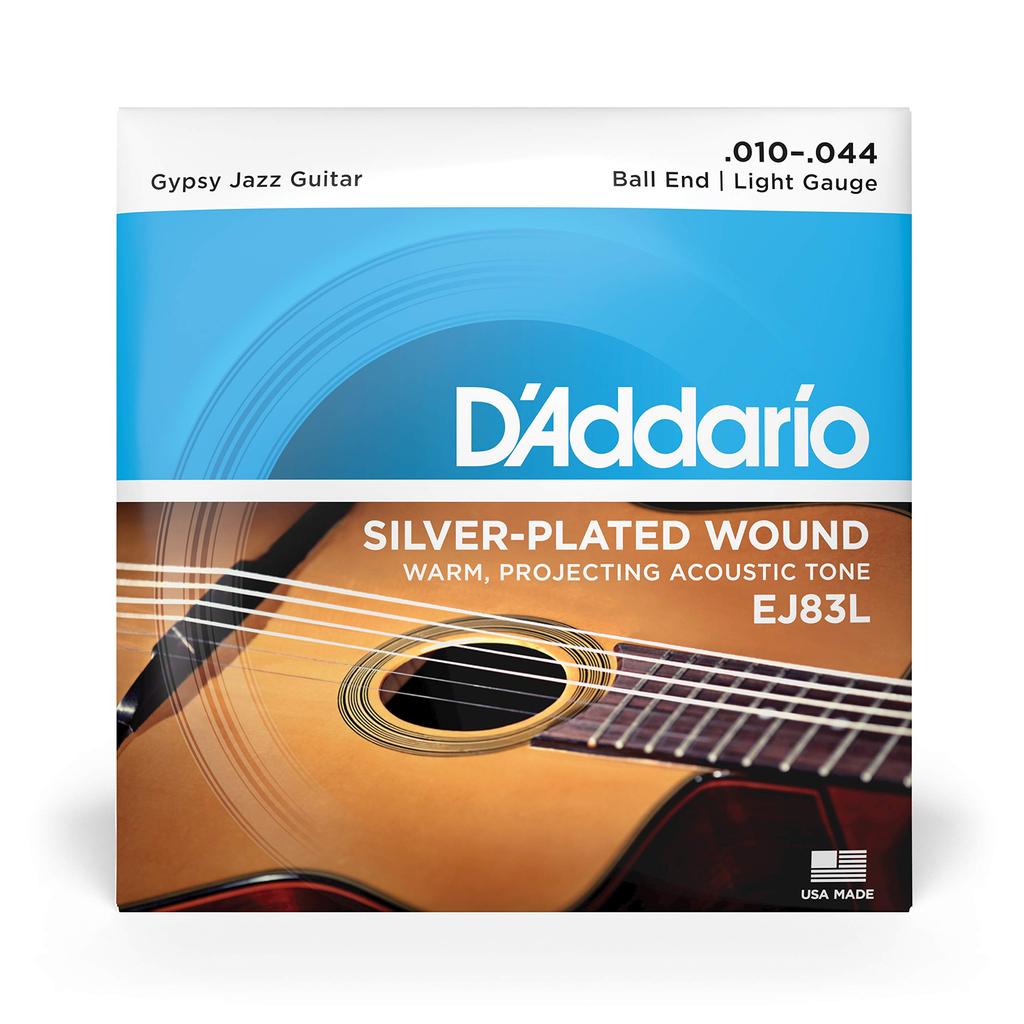 Струны для гитары в стиле цыганский джаз D'Addario EJ83L, Комплект, Легкие, .010-.044