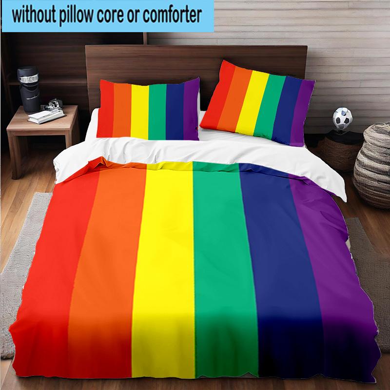 Abstract Geometric Composition 3pcs Bedding,Including 1pc Duvet Cover And 2pcs Pillowcases Perfect for Christmas,Ideal for Bedroom, Dormitory